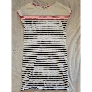 Boden Striped Sleeveless Cotton Dress (L / US 6L)